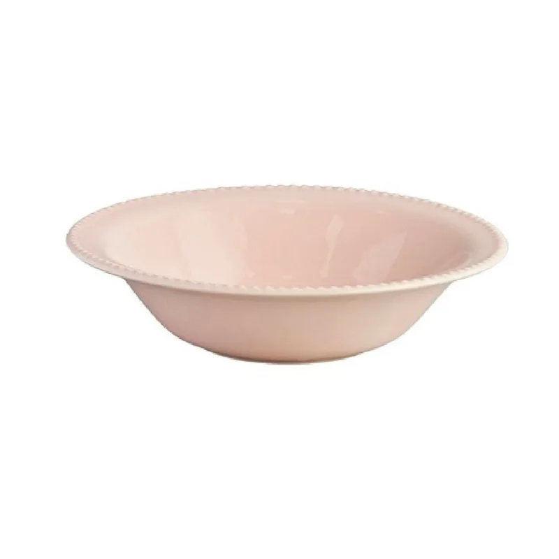 Plato Hondo Perla Arena Loza 20.5 Cm Corona