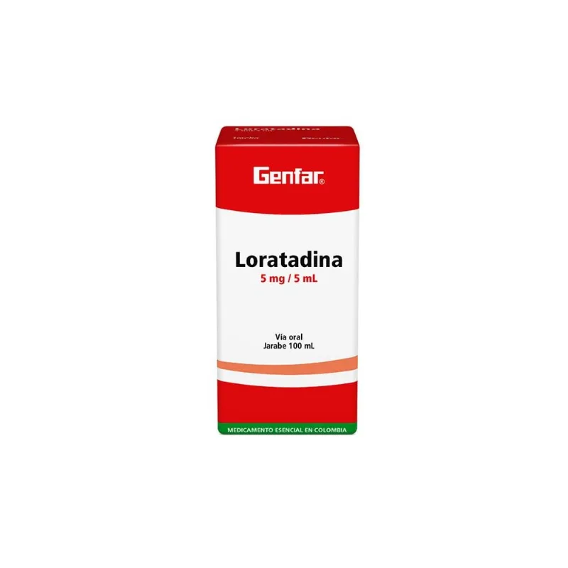 Loratadina Jarabe 5m G / 5 Ml Frasco con 100 Ml