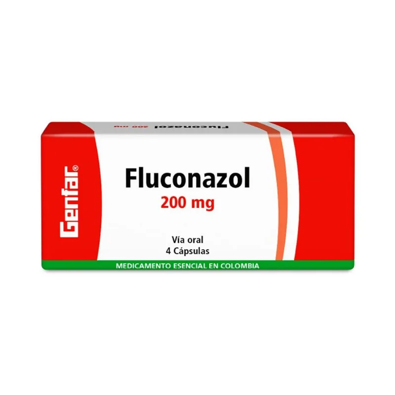 Fluconazol 200 Mg Caja con 4 Cápsulas – Genfar