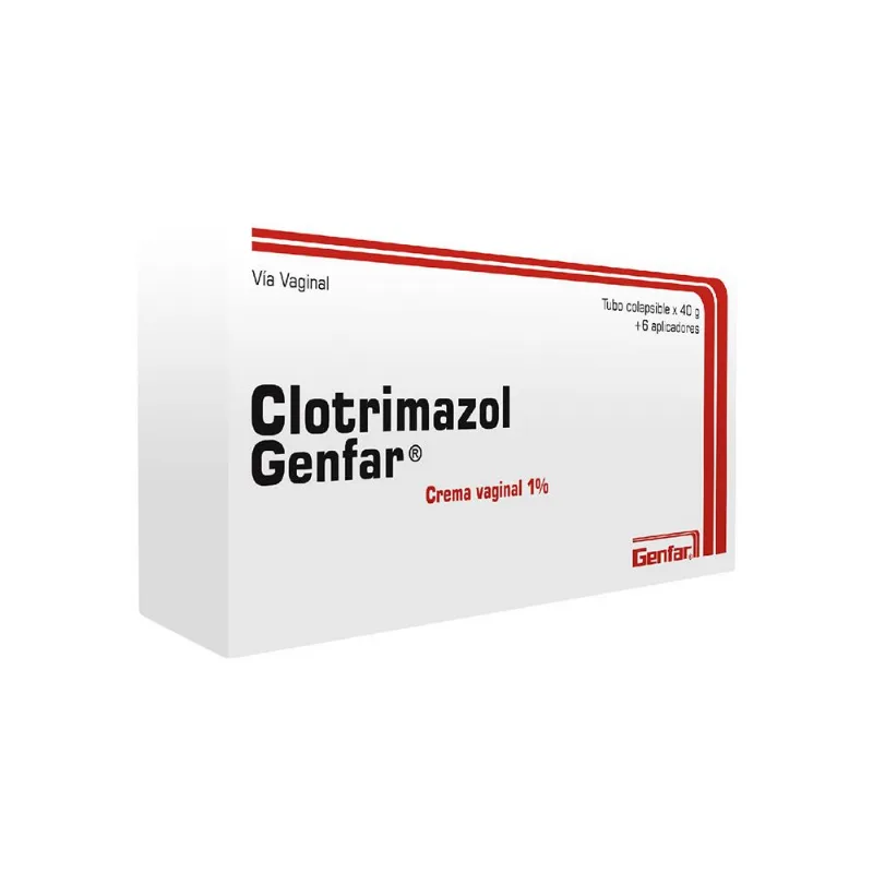 Clotrimazol Crema 1 % Caja con Tubo con 40 G + 6 Aplicadores