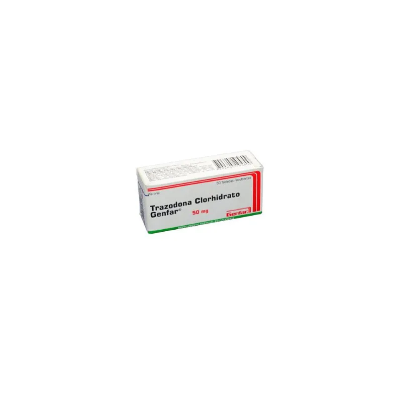 Trazodona Clorhidrato 50 Mg Caja con 50 Tabletas Recubiertas