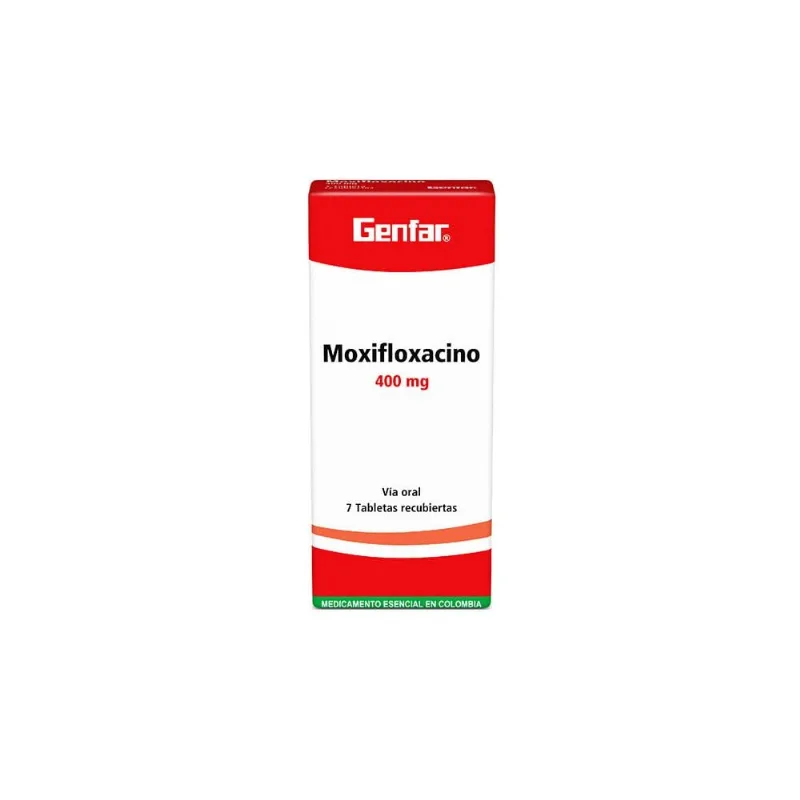 Moxifloxacino 400 Mg Caja con 7 Tabletas Recubiertas