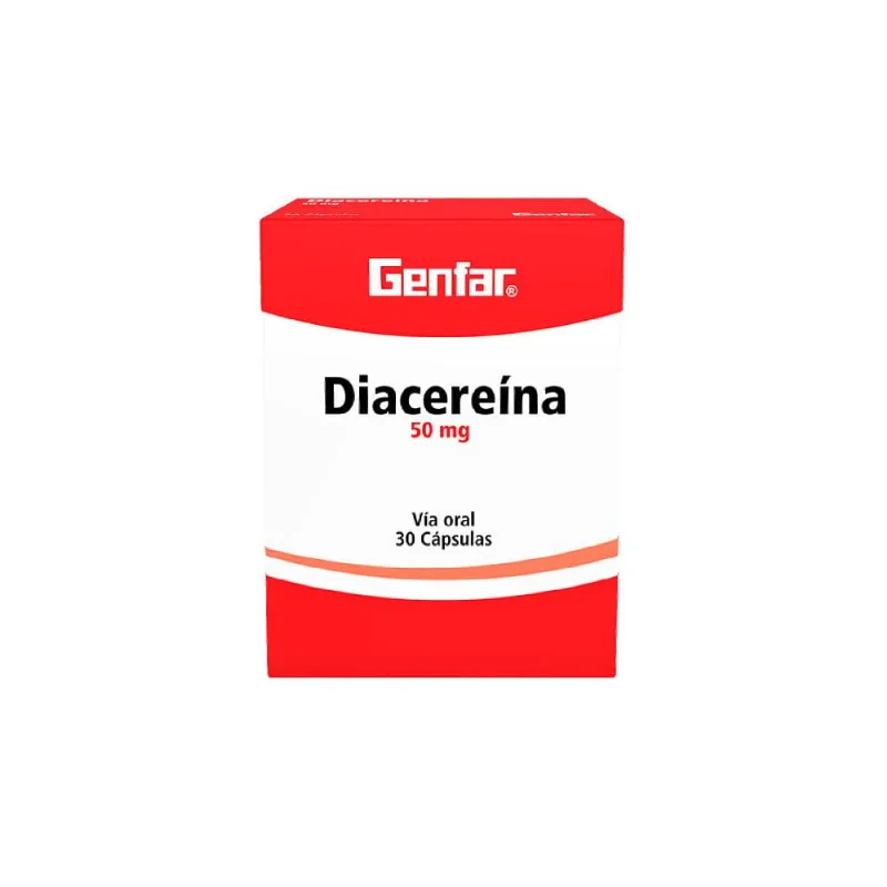 Diacereína Genfar 50 Mg Caja con 30 Cápsulas