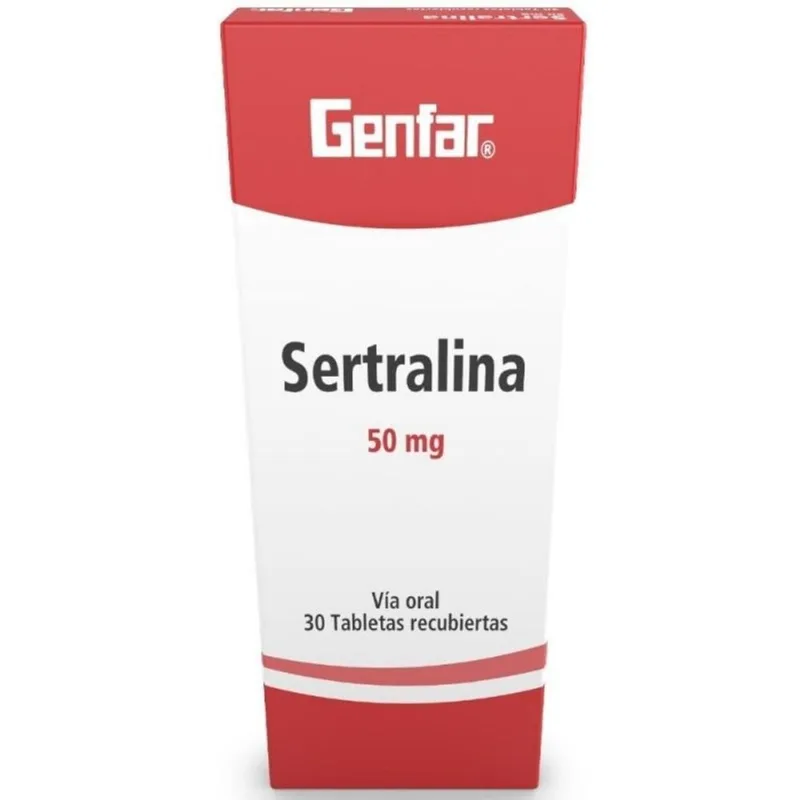 Sertralina 50 Mg 30 Tabletas Recubiertas