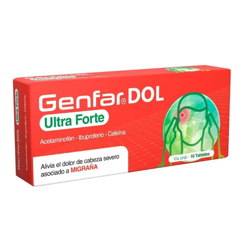 Genfardol Ultra Forte 10 Tabletas