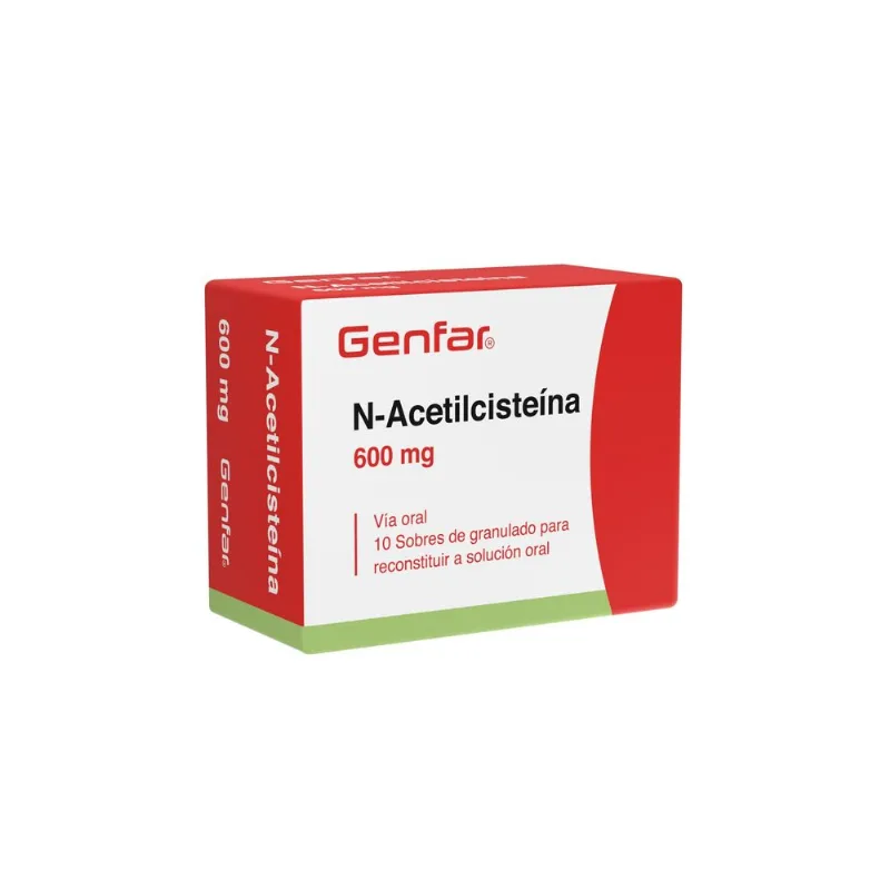 N-acetilcisteína 600mg 10 Sobres de Granulado para Solución Oral