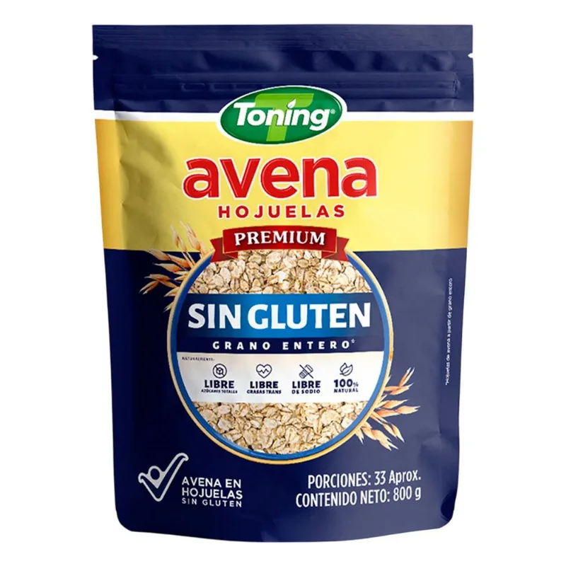 Avena Hojuelas Sin Gluten TONING 800 gr