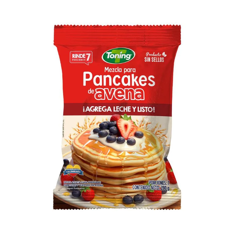 Mezclas para pancakes TONING de avena (280 gr)