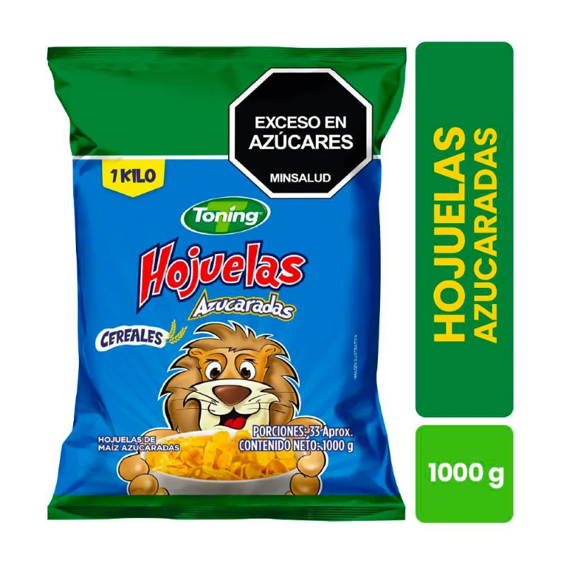 Cereal TONING hojuelas azucaradas (1000 gr)