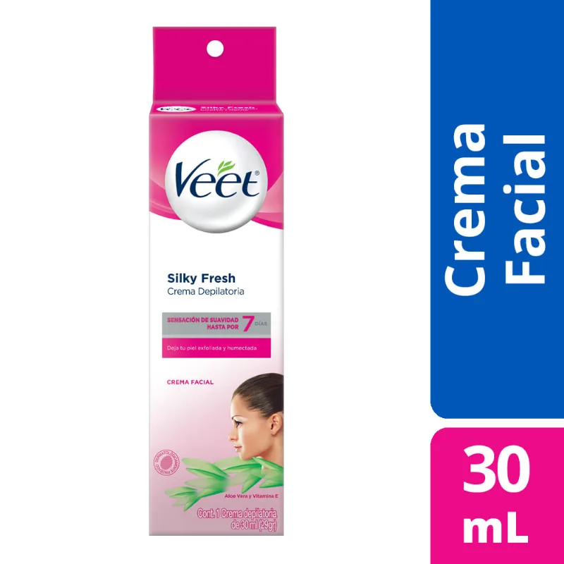 Crema depilatoria facial Veet 30 cc.