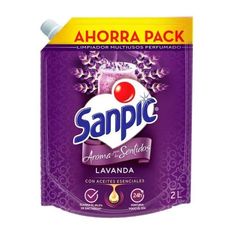 Limpiador De Pisos Sanpic Lavanda 2000ml Dp