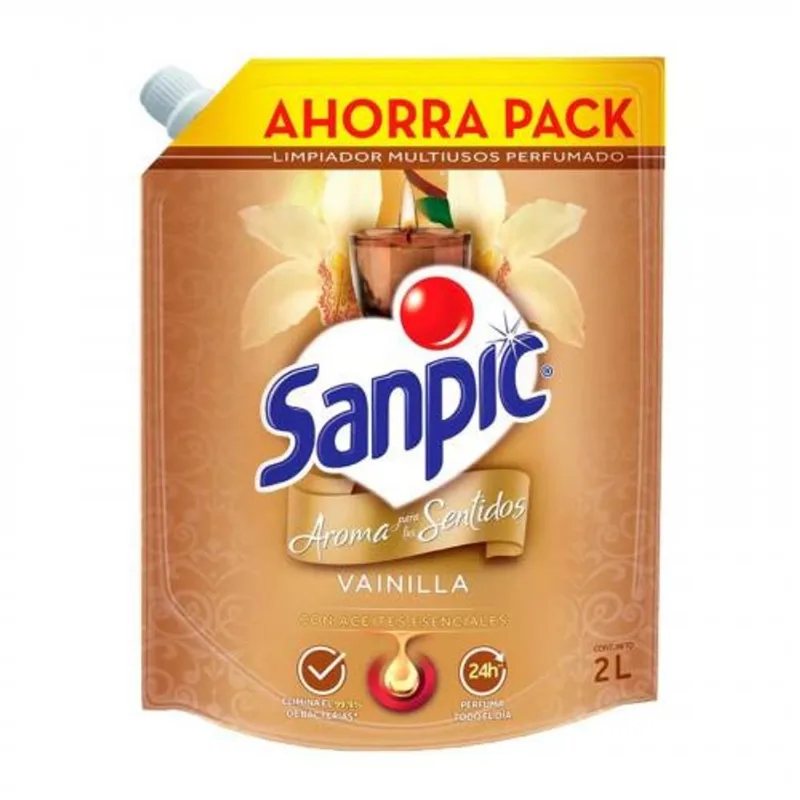 Limpiador De Pisos Sanpic Vainilla 2 Litros