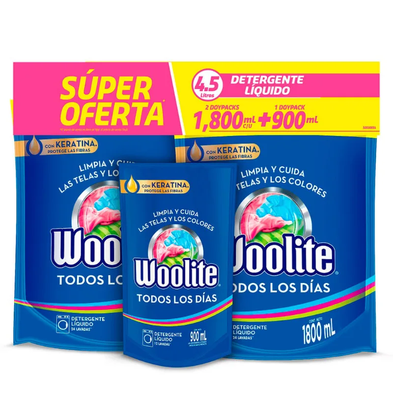 Jabón líquido Todos Días 1800 ml x 900 ml