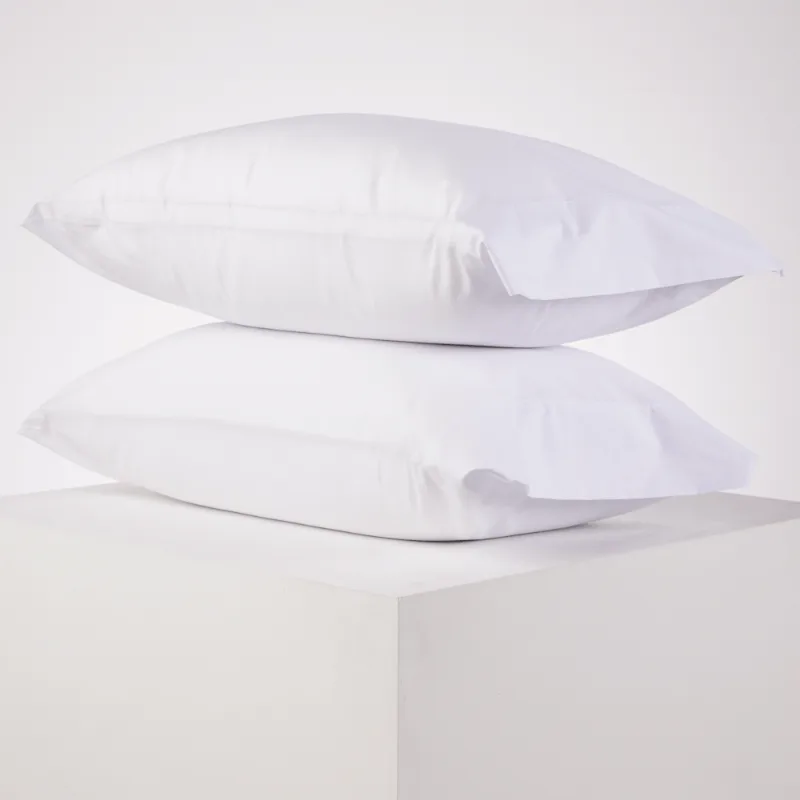 Set x 2 Fundas Essencial 180 hilos Blanco 50 x 73 cm