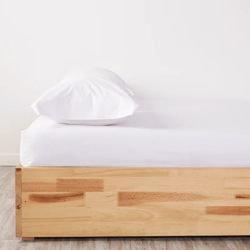 Sábana Ajustable Más Funda(s) 150 Hilos Polialgodón Blanco Sábana Ajustable Más Fundas 150 Hilos Polialgodón Blanco King