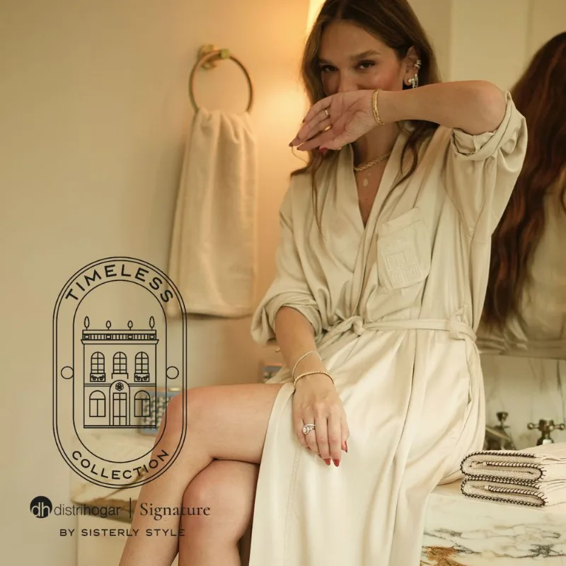 DH Signature by Sisterly Style Set Toallas Manos y Cuerpo 100% Algodón