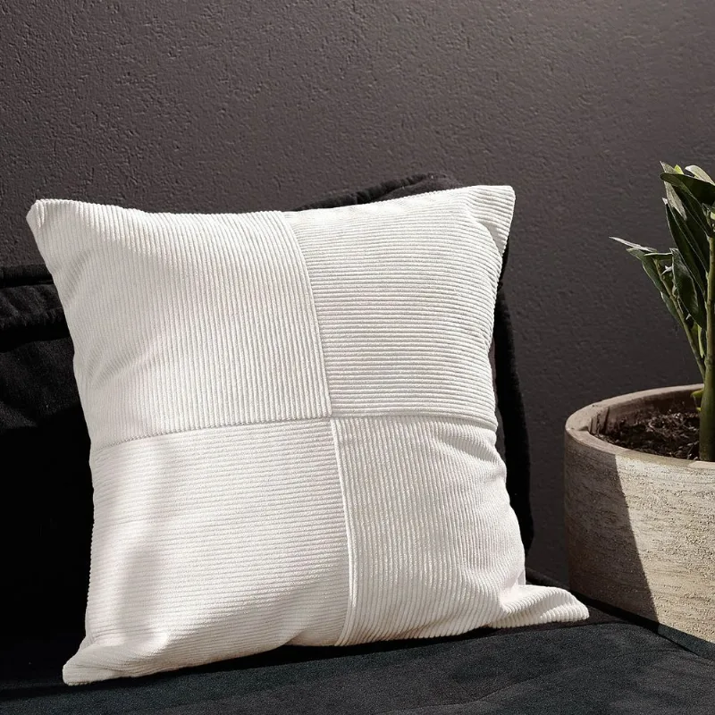 Cojín Corduroy Microsuede Urban Beige 50 x 50 cm