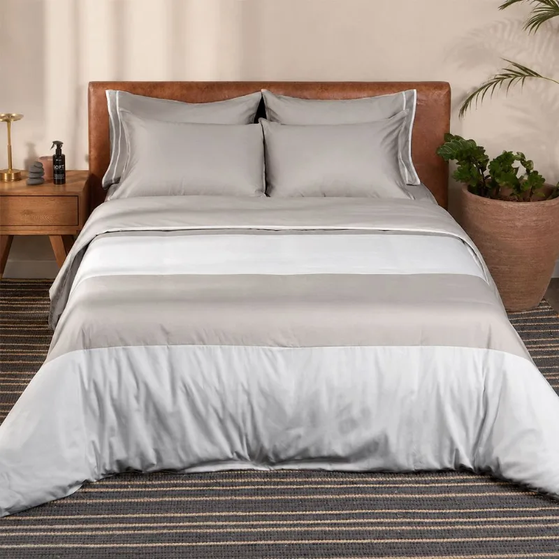 Cover Duvet 300 Hilos 100% Algodón Loft Costa Arena Doble