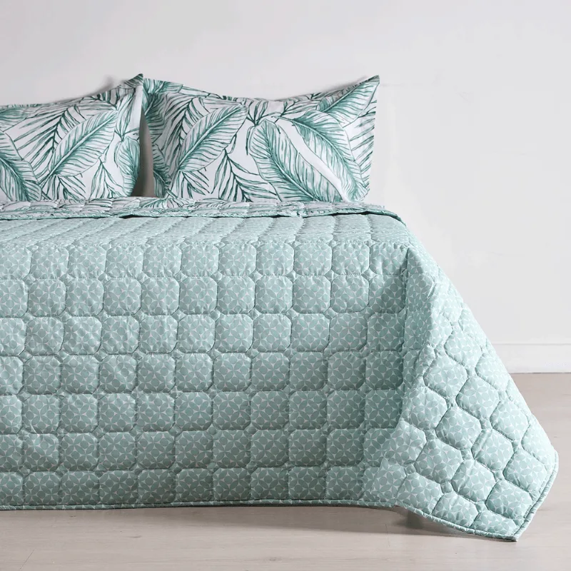 Cubrelecho Doblefaz 150 Hilos Polialgodón Bluish Doble