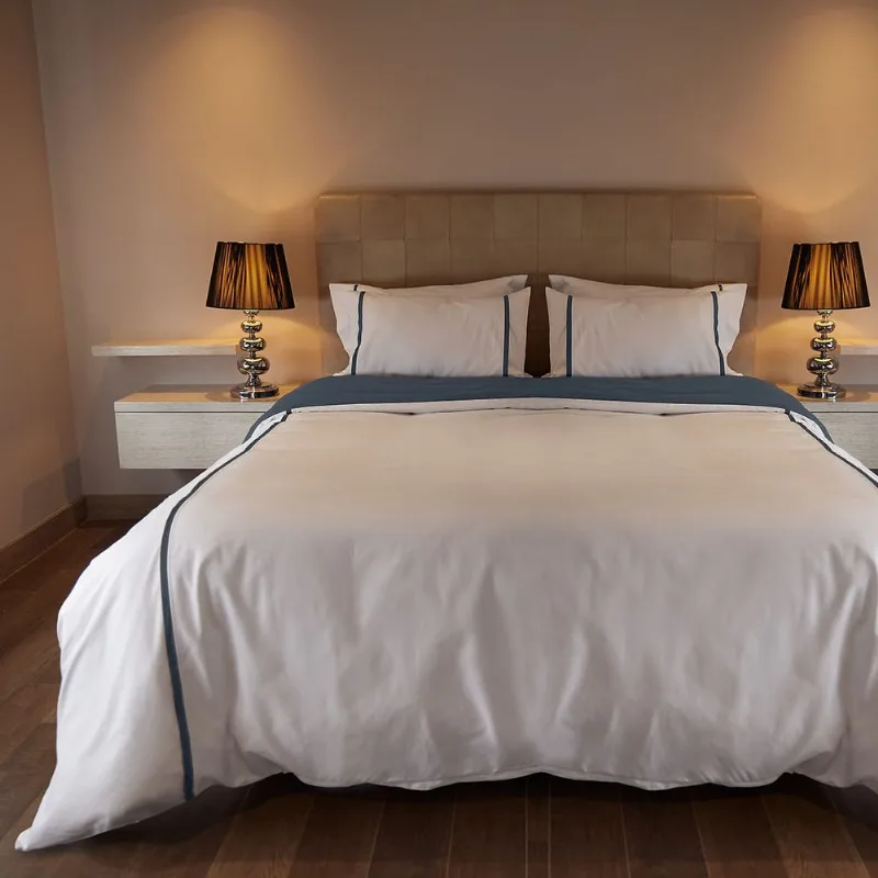 Cover Duvet Hotel Experience 300 Hilos 100% Algodón Cagliari Azul Doble