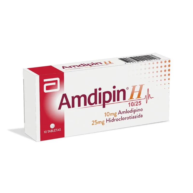 Amdipin H 5 / 12.5 Mg Caja con 10 Tabletas