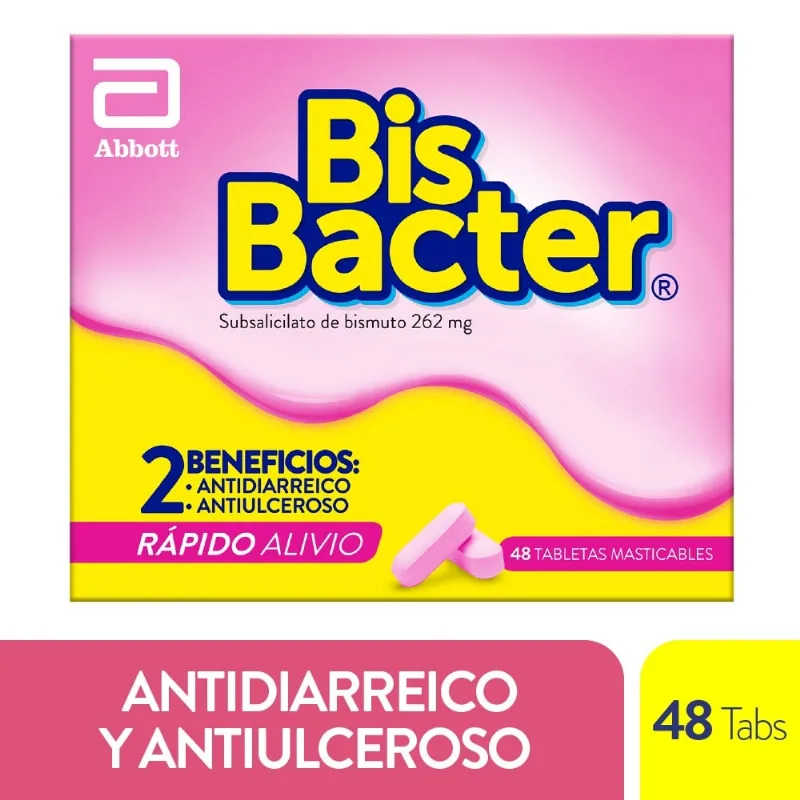 Bisbacter 262 Mg 48 Tabletas Masticables