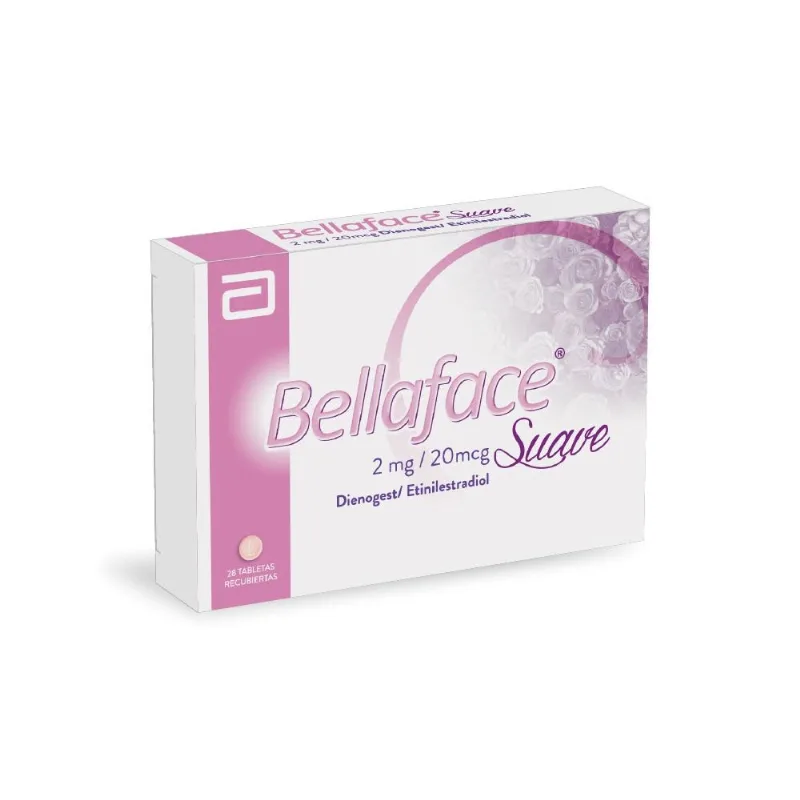Bellaface Suave 2 Mg/ 20 Mcg Caja con 28 Tabletas Recubiertas