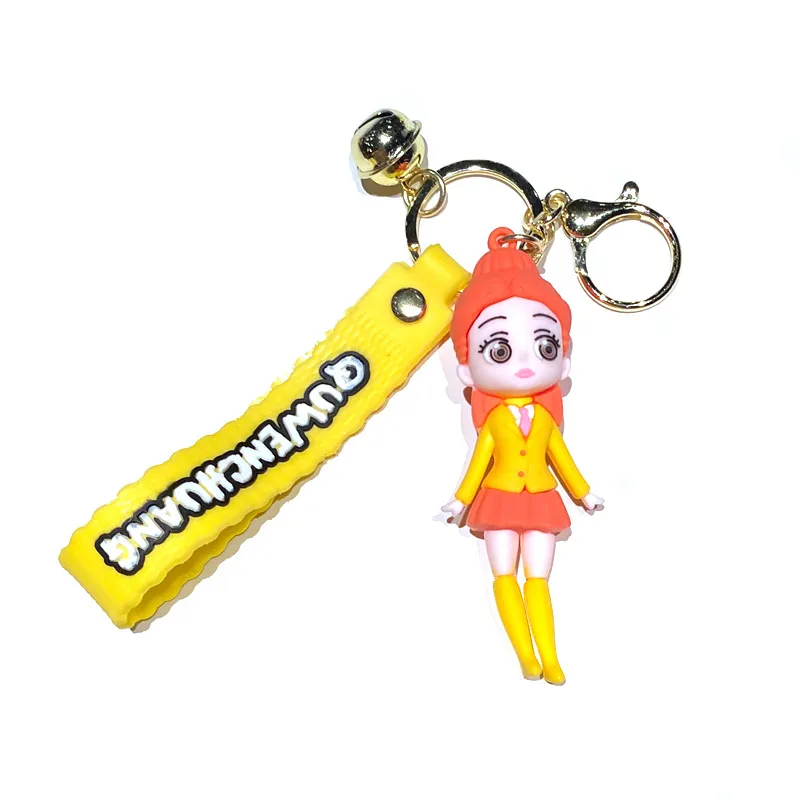 Chaveiro Lucy Suit Girl Silicone Doll Chaveiro