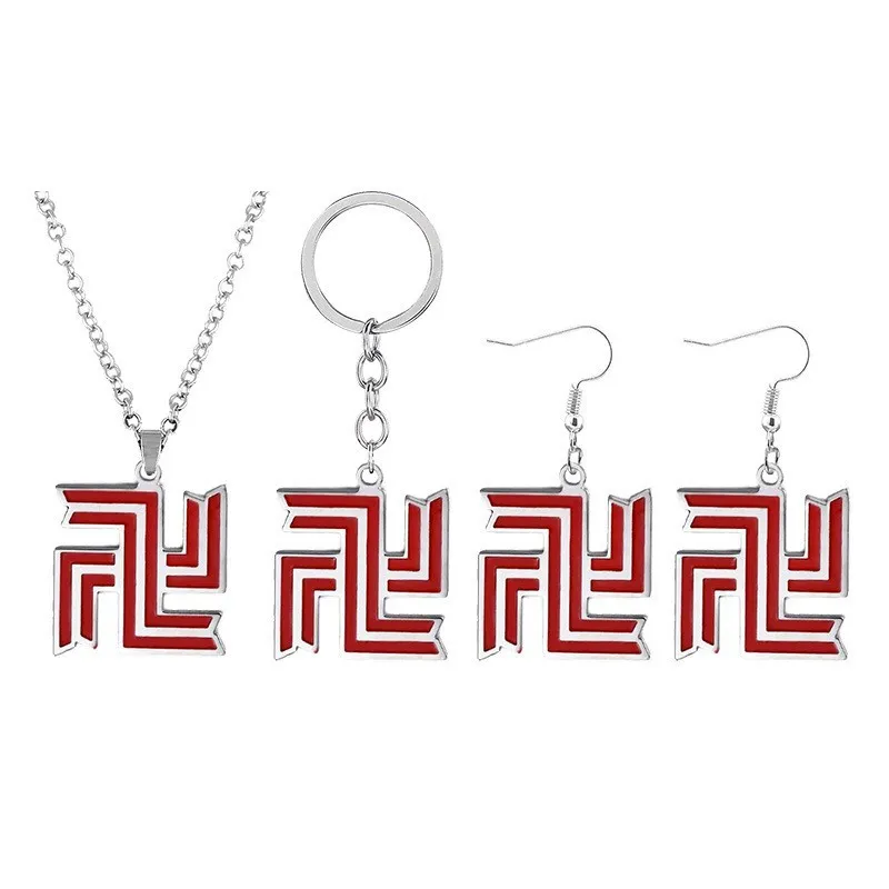 Conjunto De Acessórios Tokyo Revengers Mikey &amp; Draken, Chaveiro, Colar E Brincos