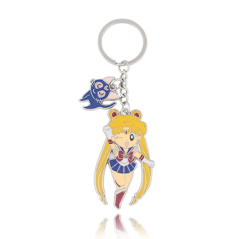Pingente De Chaveiro Sailor Moon Usagi Tsukino &amp; Luna