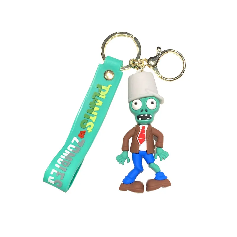 Chaveiro Pvc Buckethead Zombie Plants Vs Zombies Game
