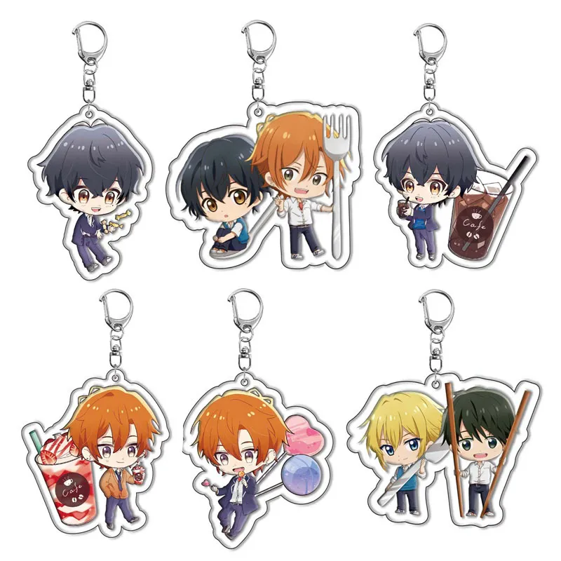 Conjunto De Chaveiros De Acrílico Sasaki And Miyano Cute Chibi Charm