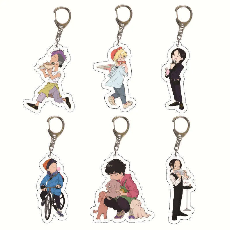 Conjunto De Chaveiros Banana Fish Chibi Characters Acrylic Craft