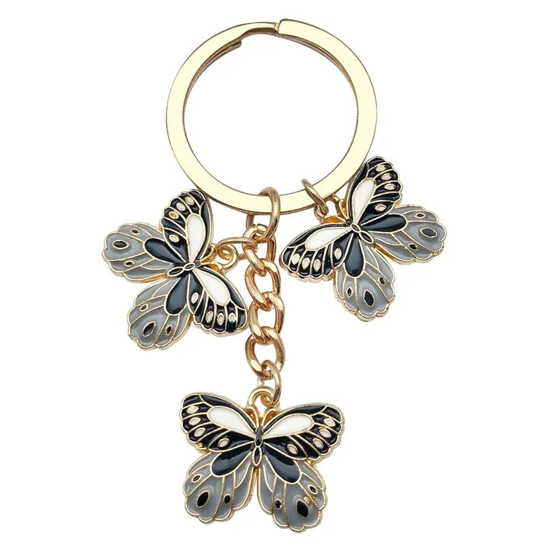 Pingente De Chaveiro Sweet Cool Butterfly Drip Oil Para Bolsas