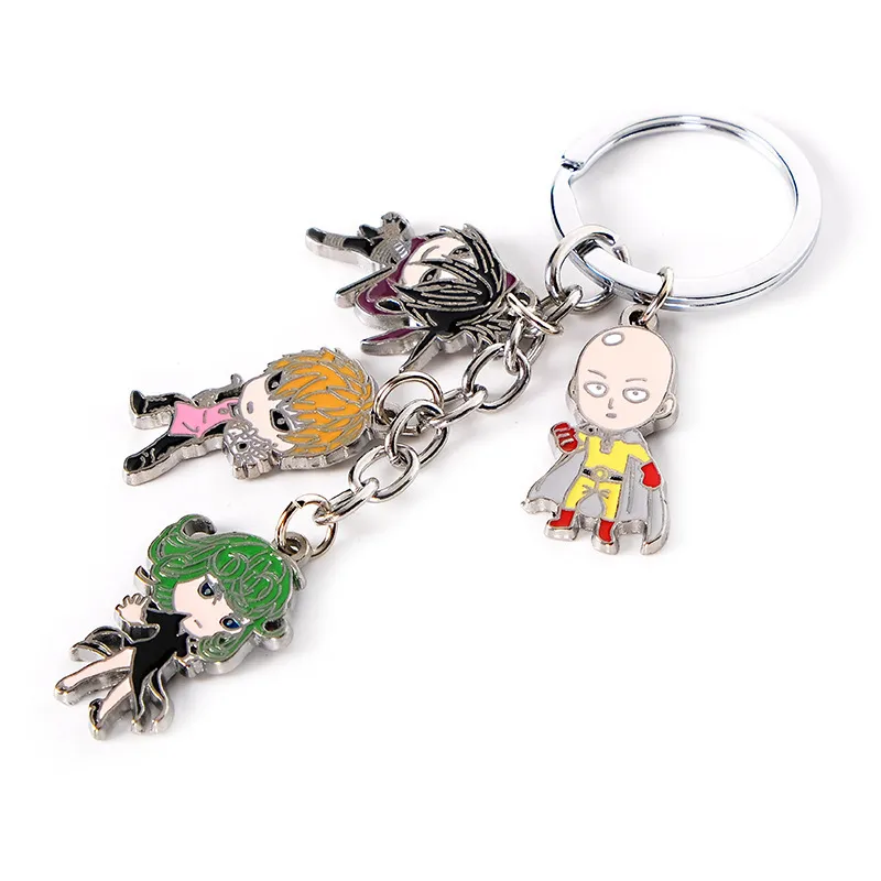 Chaveiro One Punch Man Saitama, Genos, Mumen Rider Charms