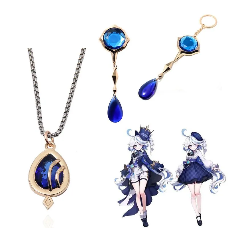 Pingente De Chaveiro Genshin Impact Furina Crystal Para Fãs