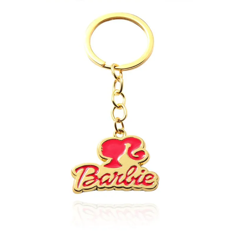 Pingente De Chaveiro Barbie Princess Elegant Rose Silhuette