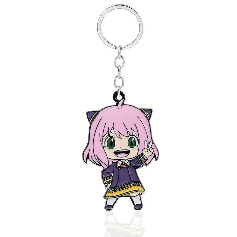 Pingente De Chaveiro Spy X Family Anya Forger Chibi Cartoon