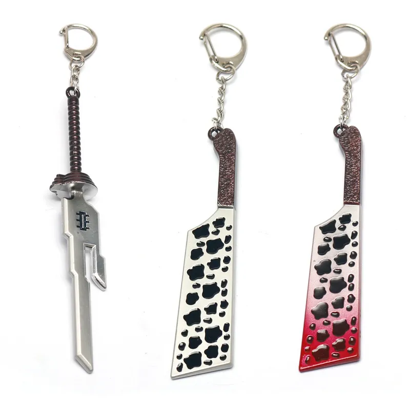 Chaveiro Jujutsu Kaisen Alloy Weapon Models Nanami, Megumi