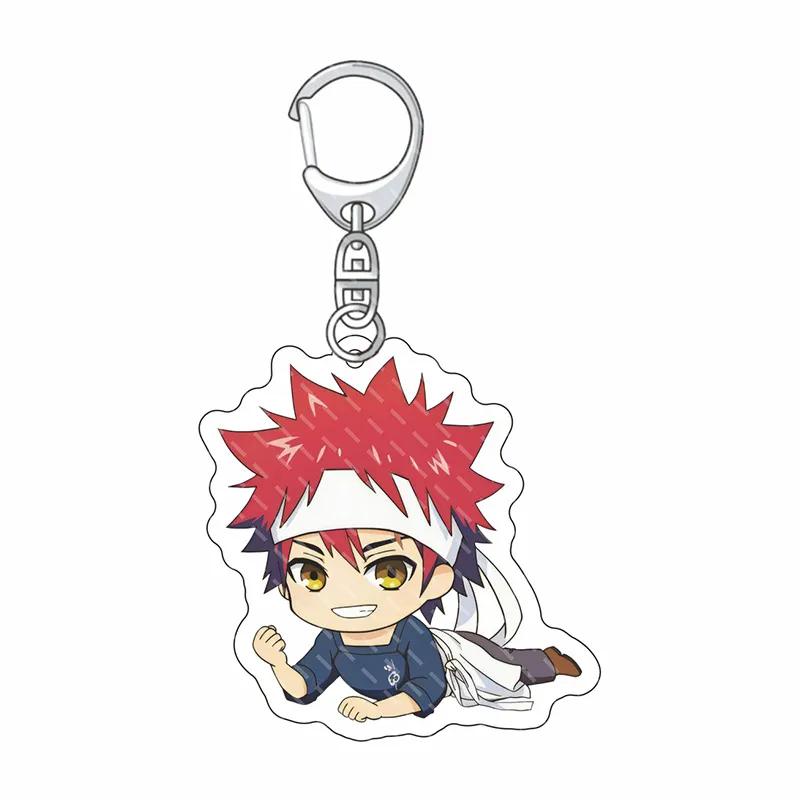 Chaveiro Food Wars Anime Soma, Megumi, Hisako, Ryoko
