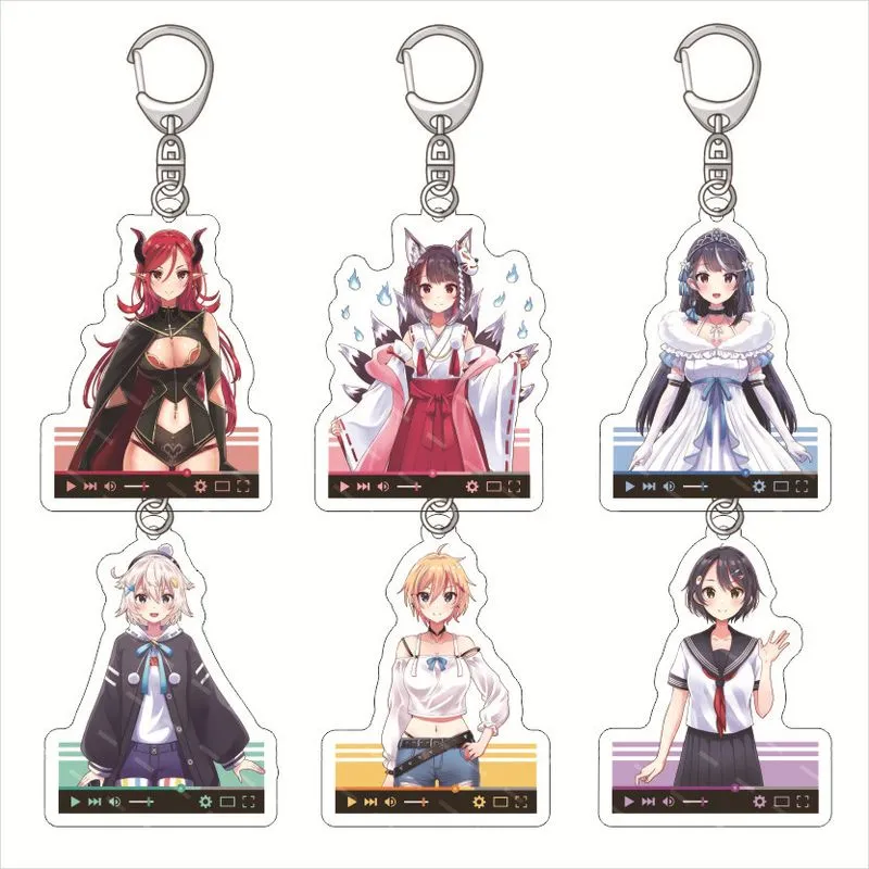 Conjunto De Chaveiros De Acrílico Vtuber Who Becomen A Legend