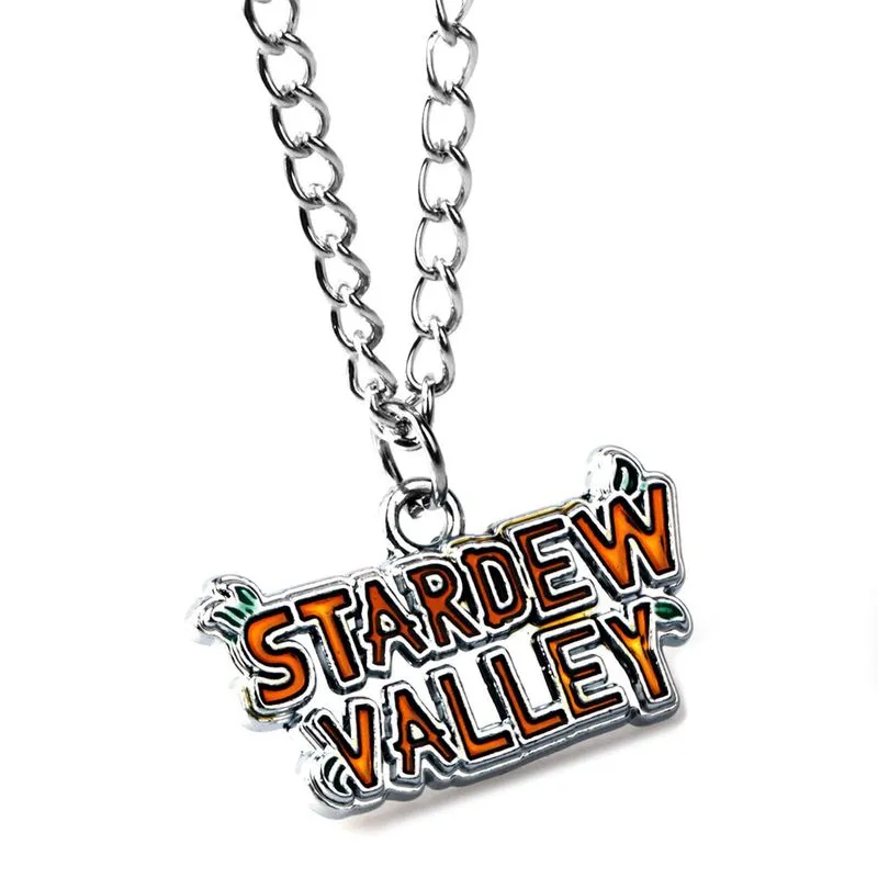 Chaveiro E Colar Com Pingente E Design De Logotipo De Stardew Valley