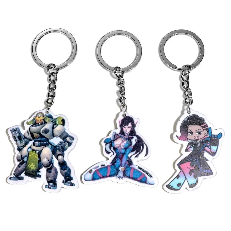 Conjunto De Chaveiros E Pingentes, Acessório De Jogo Overwatch D.va