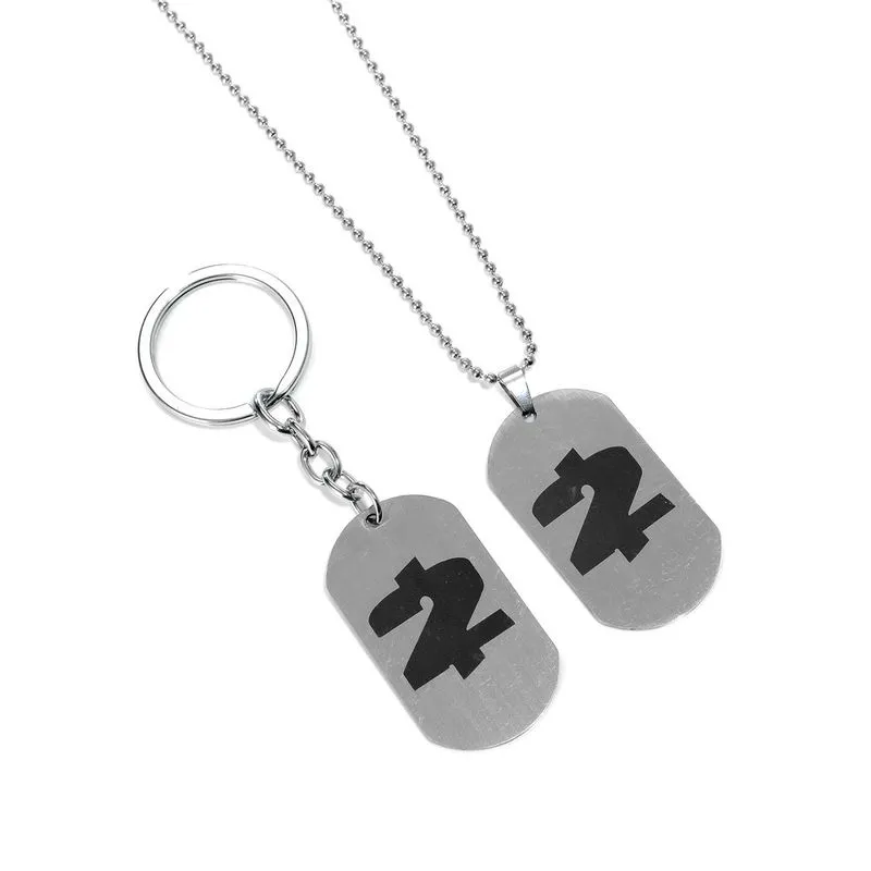 Conjunto De Chaveiros E Colares Payday 2 Em Aço Inoxidável