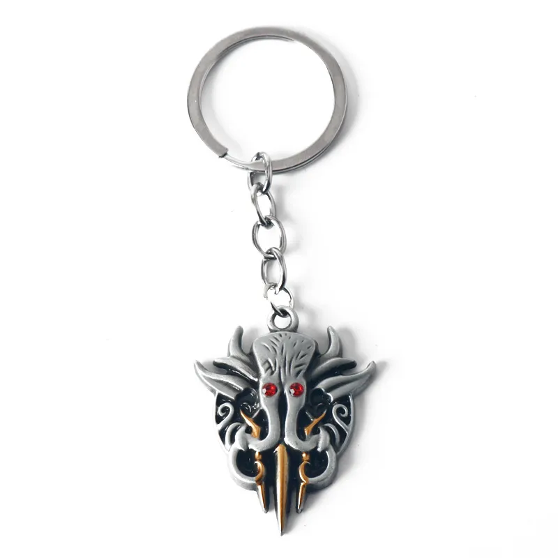 Chaveiro E Colar Com Pingente Baldur's Gate Kraken