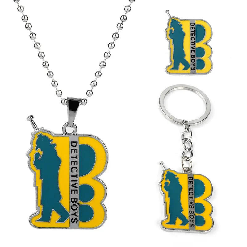 Conjunto De Colares E Chaveiros Detetive Conan Edogawa Conan