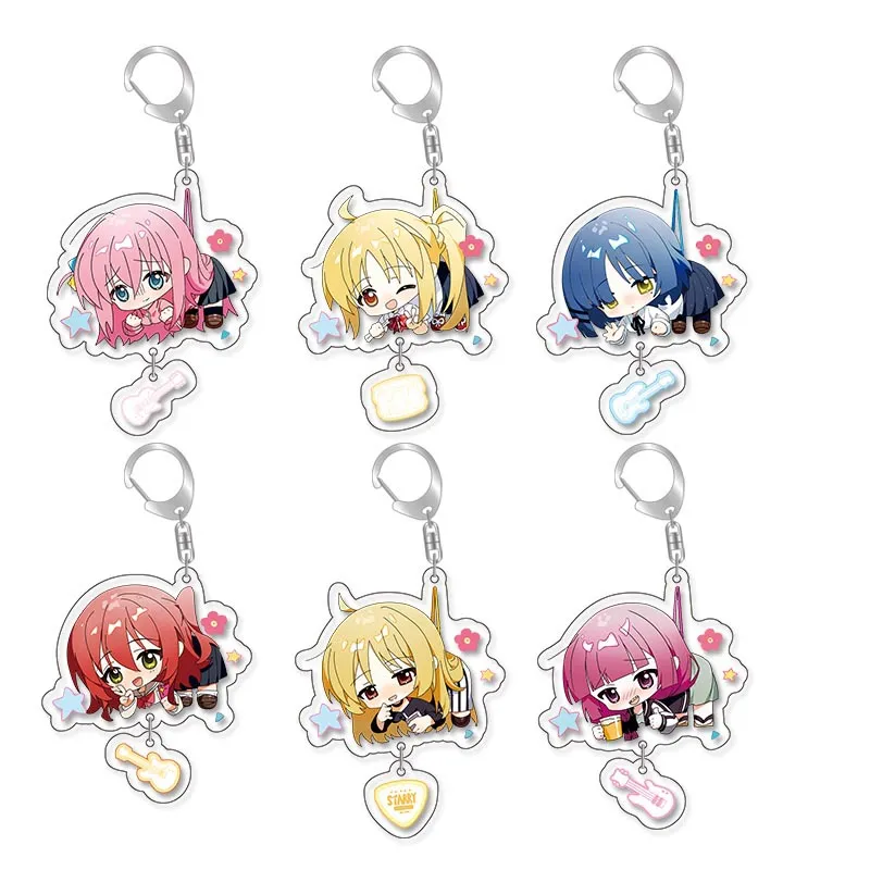 Conjunto De Chaveiros Lonely Rock Acrylic Ichiji Natsu E Outros