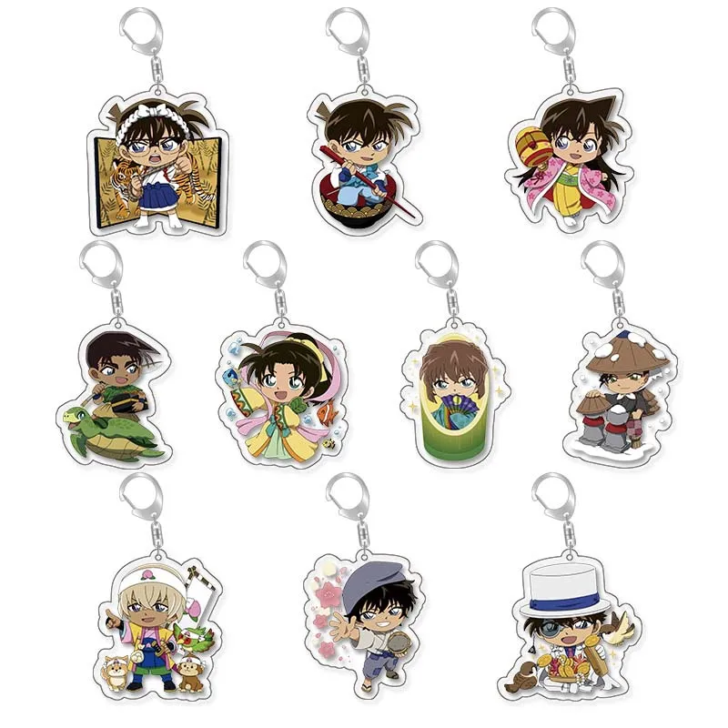 Chaveiro De Acrílico Detetive Conan Shinichi, Kaito Kid, Mor