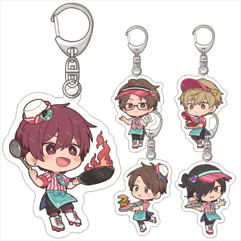 Conjunto De Chaveiros Cool Boys Anime Em Acrílico De Alta Qualidade, 4 Peças