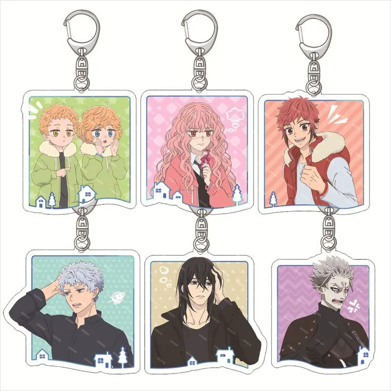 Conjunto De Chaveiros De Acrílico Mr. Villain's Day Off Anime